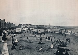 韦茅斯-城镇和海滩全景，1895年 作者 不明