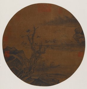 大雁下沙洲，可能是明朝的，1368-1644。 作者 不明