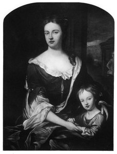 格洛斯特公爵威廉（William）和他的母亲安妮女王（Queen Anne），1907年 作者 不明