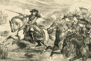威廉三世。 1690年，1890年，在博因战役中。 作者 不明