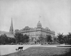 加拿大蒙特利尔温莎酒店，建于1897年。 作者 不明