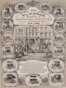 Wm. L. McDonald, Carriage Harness & Co.Repository, No. 26 Beekman & 1..., 1852-86. 作者 不明