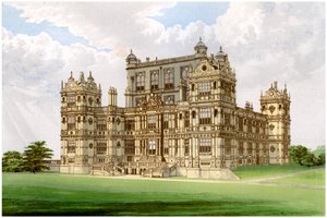 Wollaton Hall，诺丁汉郡，诺丁汉郡，米德尔顿勋爵的住所，c1880 作者 不明