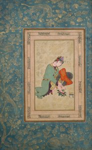 涂抹Henna的女人，16世纪末。 作者 不明