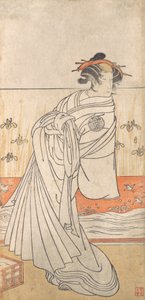 站着的女人。 作者 不明