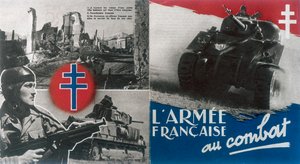 第二次世界大战：免费的法国宣传海报c1942-1944