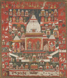 Jagannatha勋爵在18世纪上半叶普里的庙宇中敬拜。 作者 不明