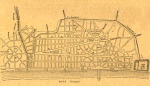 伦敦雷恩（Wrens）重建计划，1897年。 作者 不明