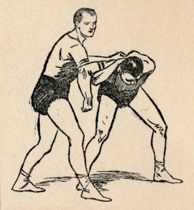 摔角，1912年 作者 不明