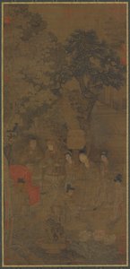 辛弃疾拽着皇帝的袍子，14世纪。 作者 不明