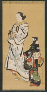 郁垒和一个女孩神室，江户时期，1615-1868。 作者 不明