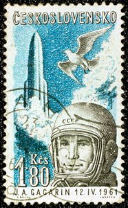 苏联俄罗斯宇航员尤里·加加林（Yuri Gagarin），1961年 作者 不明