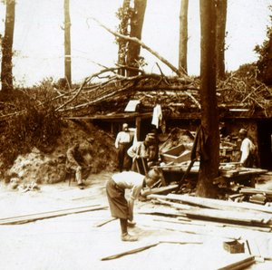 Zouaves，Nieuwpoort，比利时法兰德斯，c1914-c1918。 作者 不明