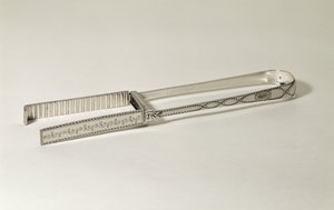 芦笋钳，乔治三世，装饰着明亮的雕刻，由乔治史密斯制作，1790年（银色） 作者 未知未知