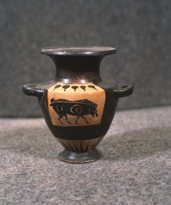 黑图水hyd或水壶，描绘公牛，公元前5世纪 作者 未知未知