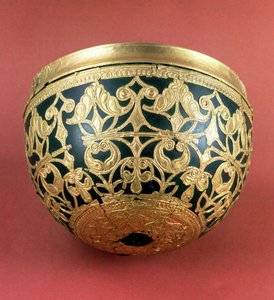 从Schwazenbrach Celtic艺术，公元前5世纪的一个漆的碗的金镂空 作者 未知未知
