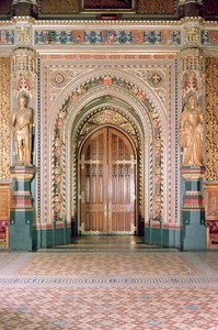 议会大厦，Robing Room入口，皇家画廊，1984年，查尔斯巴里爵士，（1795-1860）和Augustus Pugin，（1812-52）威斯敏斯特，英国伦敦 作者 未知未知