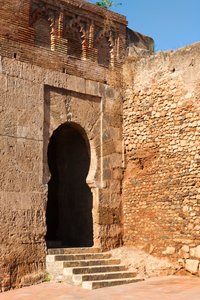 Niebla，韦尔瓦省，西班牙南部的安达卢西亚。 Puerta del Buey，或牛门，通过城墙入口的入口之一。 作者 未知未知