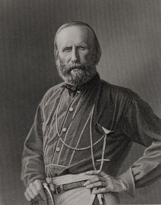 Giuseppe Garibaldi（1807-82）的肖像由William Holl（1807-71）从照片，酒吧刻。作者：William Mackenzie 作者 未知未知
