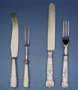 银色刀叉，谢菲尔德，1780年及以后的版本1835，Atkin和Oxley 作者 未知未知