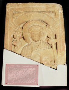 罗斯伯里十字架，公元800年，盎格鲁撒克逊，诺桑比亚 作者 未知未知