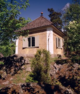 卡尔Linnaeus，Hammarby，乌普萨拉，瑞典照片的家的标本商店的看法 作者 未知未知