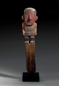 Chimu木制雕像标记，c.1100-1400 作者 不明