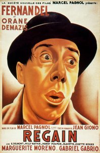 马塞尔-帕涅尔（MarcelPagnol）与费尔南德（Fernandel）合拍的电影《Récolte》海报 1937年（让-吉奥诺设计）。 作者 不明