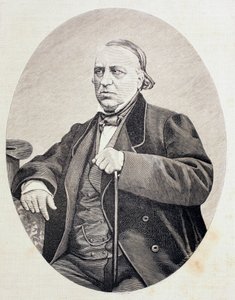 Antonio Bergnes de las Casas (1801 - 1879)，西班牙学者和巴塞罗那大学校长，摘自《El Mundo Ilustrado》，巴塞罗那出版。 作者 不明