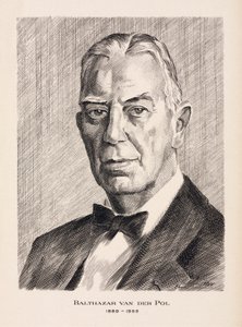 Balthazar van der Pol, Dutch electrical engineer, c 1930s 作者 不明