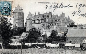 布列塔尼，Ille et Vilaine (35), Chateaugiron: 城堡外景 - 明信片日期1904年 作者 不明
