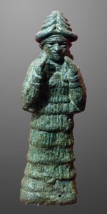 守护神拉玛铜像，美索不达米亚，约前2035-1794年 作者 不明