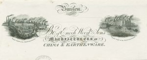 Burslem-Enoch Wood＆Sons的Bill标题：雕刻，nd [？19th cent] 作者 不明