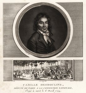 Camille Desmoulins，巴黎国民大会代表，d 作者 不明