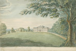 Canwell Hall：水彩画，nd [？18th cent] 作者 不明