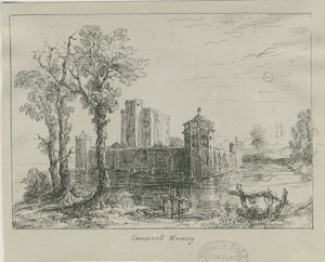 Caverswall Castle：水墨素描，nd [？19th cent] 作者 不明