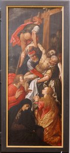 教堂（Eglise Saint-Martin）。内部装饰。特里皮奇。耶稣受难。 作者 未知艺术家