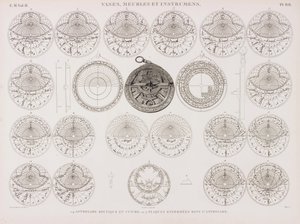 铜 Koufique 星盘和星盘板 作者 不明