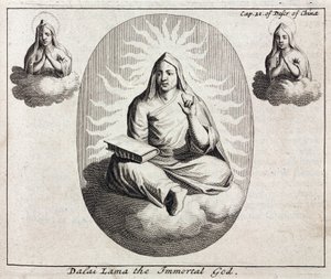 Dalai Lama Mulungu Wosakhoza kufa, c 1700 作者 不明