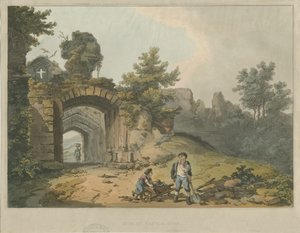 达德利城堡（Dudley Castle）-城堡：彩色浅绿色雕刻，nd [？19th cent] 作者 不明