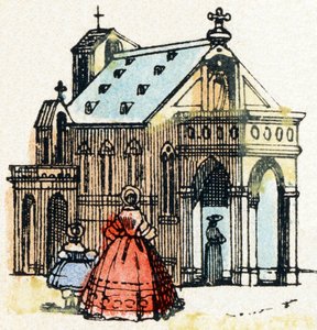 E - Eglise - Alphabet - 儿童娱乐 - Image Epinal，流行 serie c.1890（插图） 作者 不明