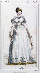 Elisa Bonaparte Baciocchi，约 1810 年（雕刻） 作者 未知艺术家