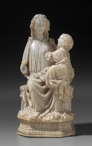 登基的童贞女童，约1250年 作者 不明