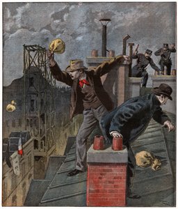 德雷福斯案件期间的最右侧。1899 年（雕刻） 作者 未知艺术家