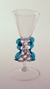 Facon de Venise dragon-stemmed goblet from the Low Countries, late 17th century (glass) 作者 不明