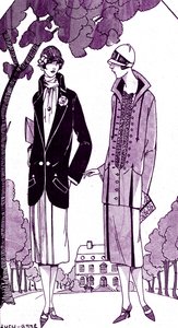 时尚：1925 年 5 月的日装/套装 作者 未知艺术家