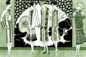 时尚：1925 年 5 月的礼服 作者 未知艺术家