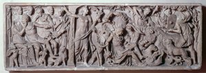 Front of a sarcophagus depicting the death of Adonis, Roman, 2nd century (marble) 作者 不明