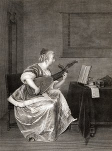 Gerard Ter Borch，“曼陀林学生”。 作者 不明