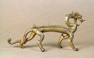 镀金青铜海龙，六朝 作者 不明